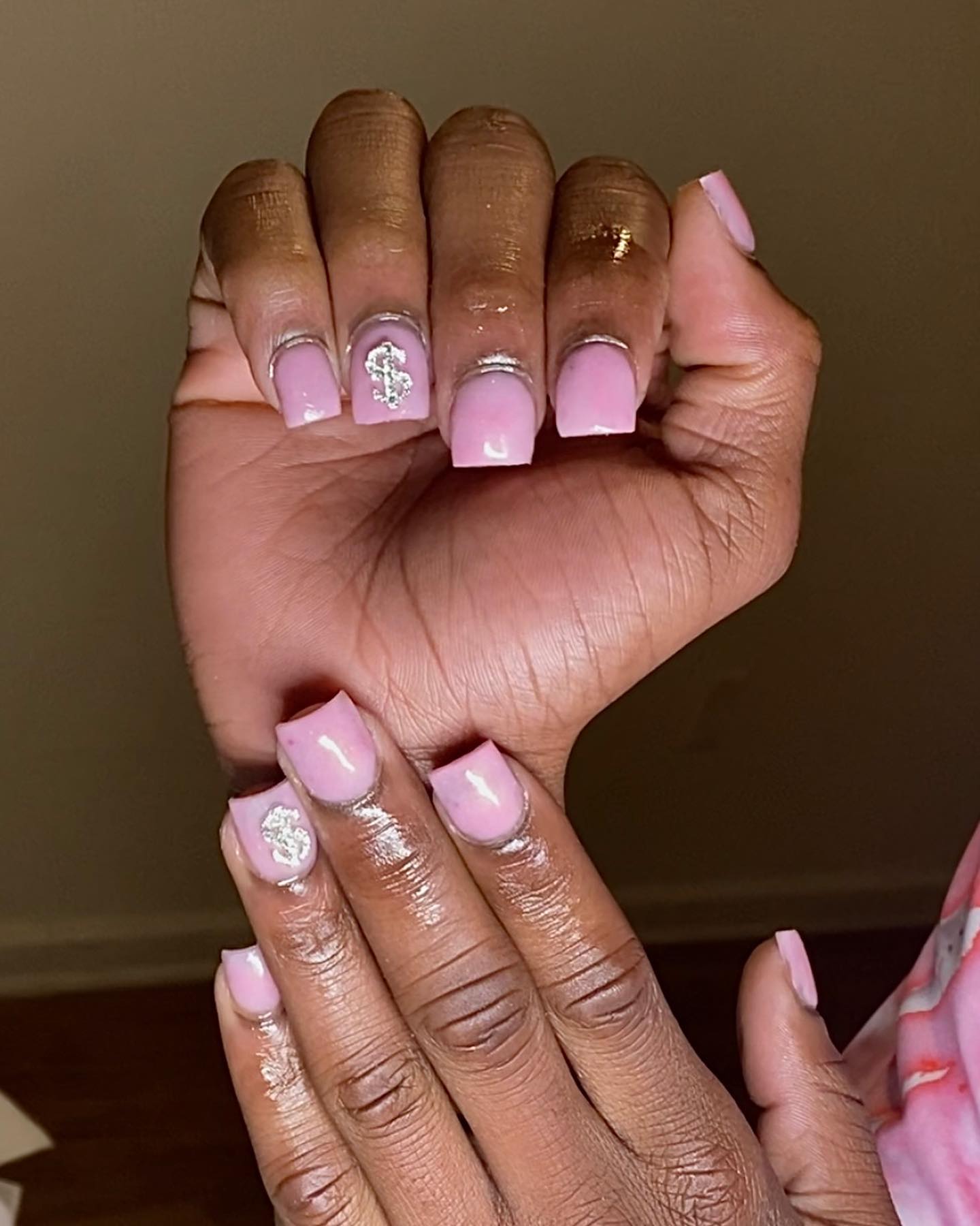 Cute and light pink, this manicure will look amazing for future brides who enjoy lighter shades.