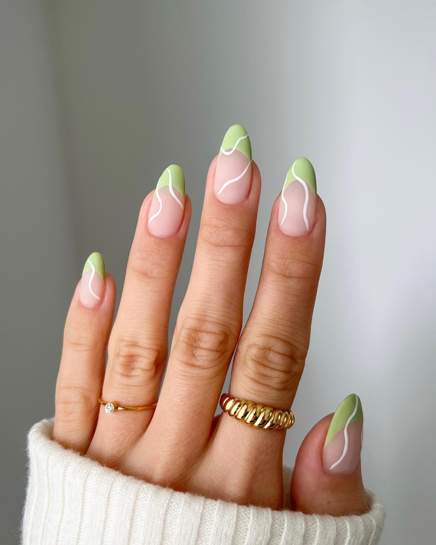 Lastly, why not go for green nail tips and this matte top coat? If you’re a fan of matte nails and unusual designs this will suit you.
