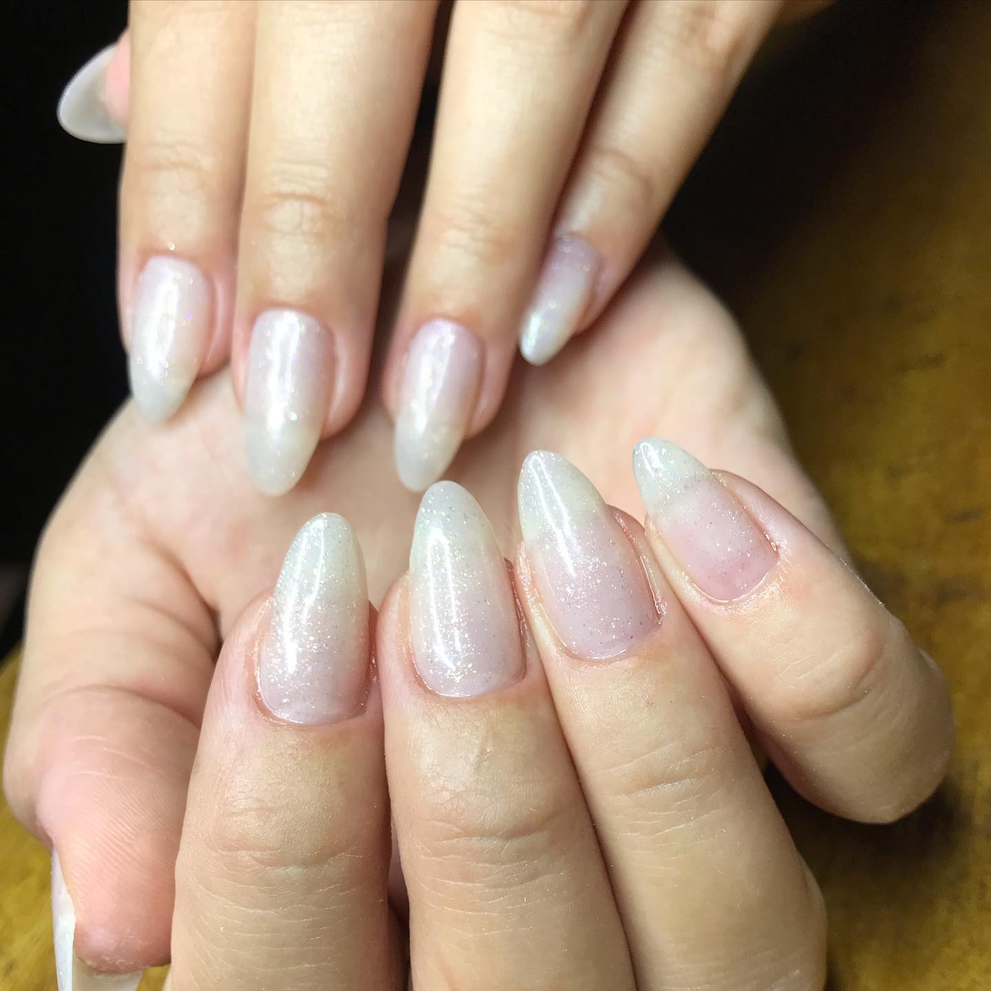 This icy white manicure is so cute and feminine, perfect for women who enjoy simple nails that they can easily do on their own.