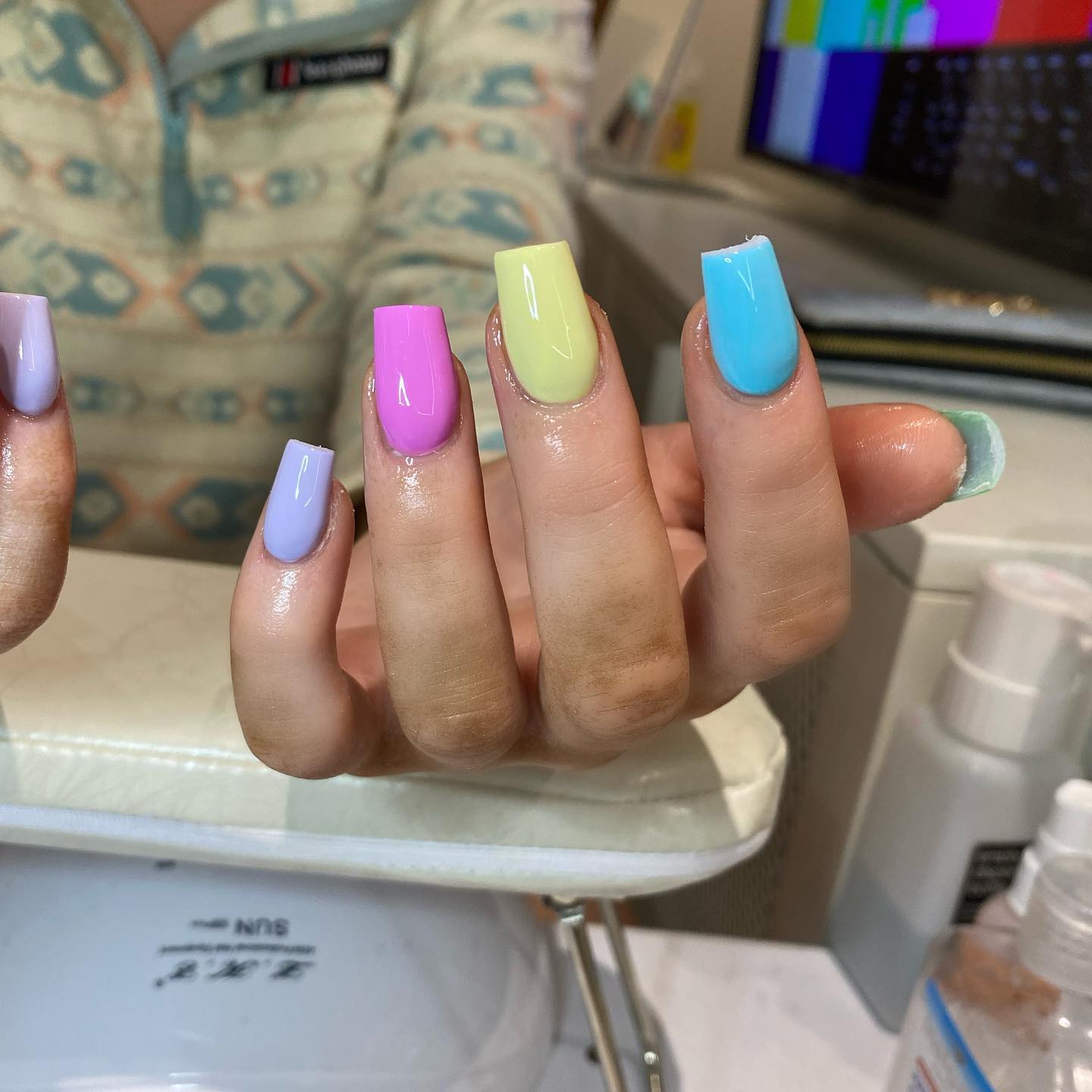 Color each nail differently and consider these retro shades. If you fancy ombré manicures and you can’t make up your mind, this will suit you so well.