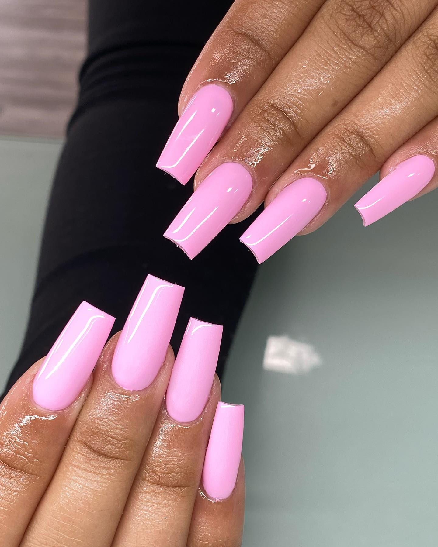 Bright pink Barbie nails are always in fashion! Barbie, are you ready to party?!
