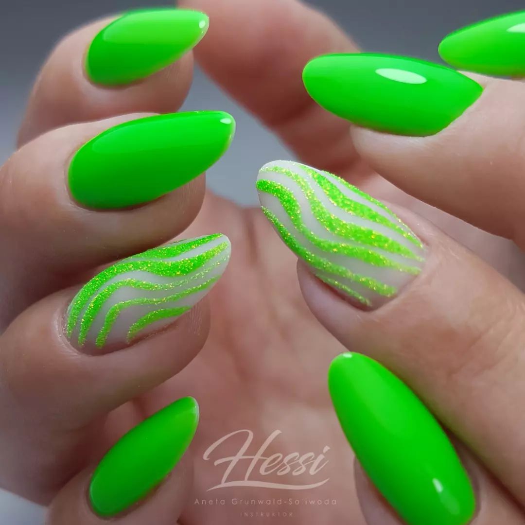 This shade of neon green color is enough to make everyone notice you. It is especially great for summertime.