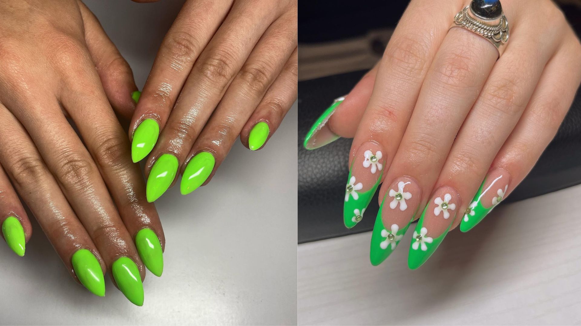 15 Best Lime Green Ombre Nails You Must Try in 2023 | Neon green nails,  Green acrylic nails, Ombre acrylic nails