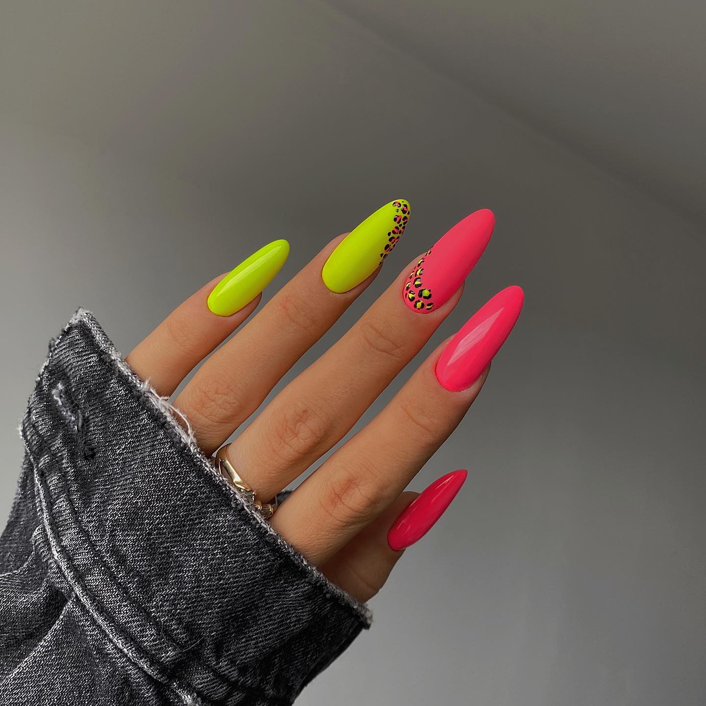 Neon Gradient Nail Art - May contain traces of polish