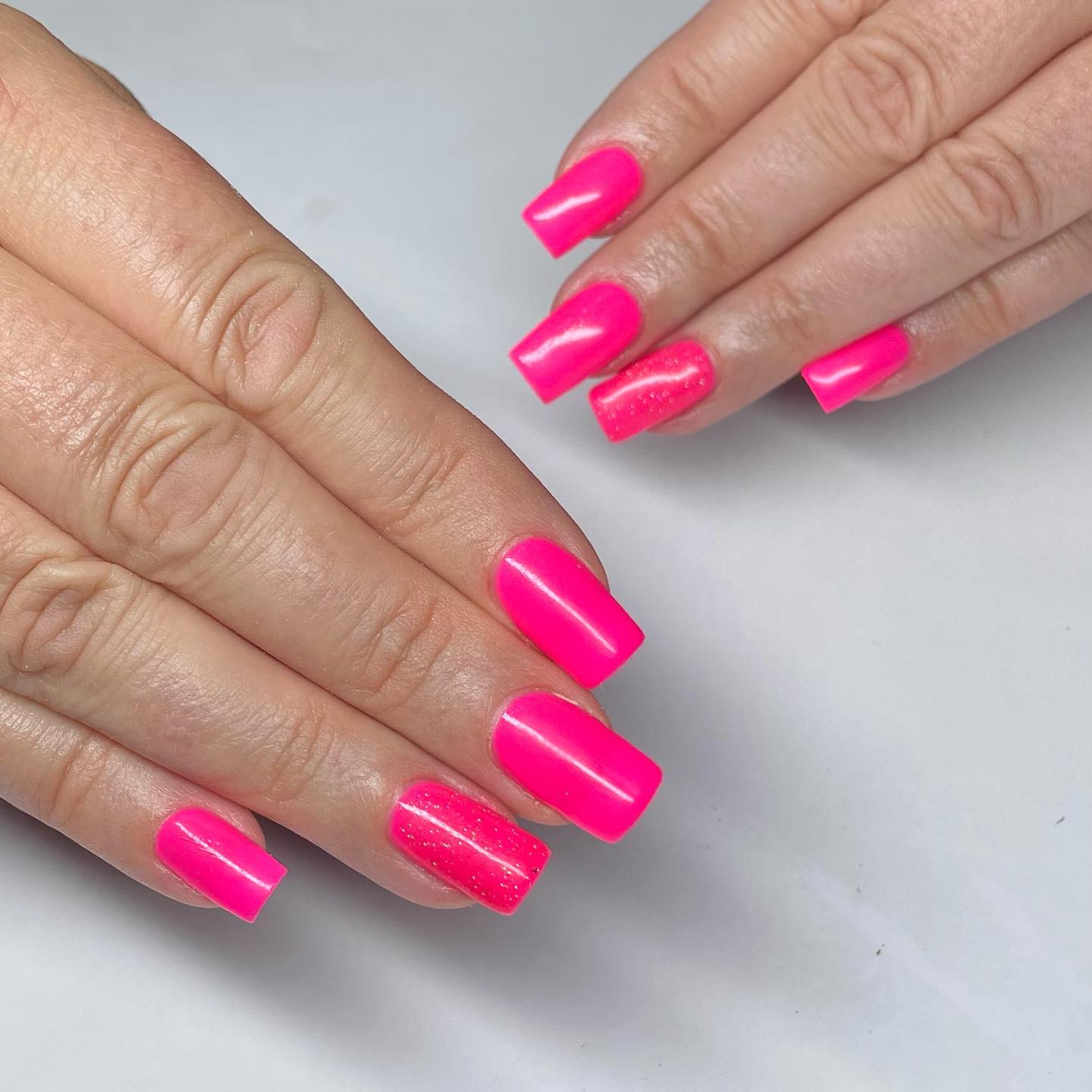 It is absolutely amazing to have this neon pink in nails, isn't it? It is super-bright and stunning. Give it a shot.