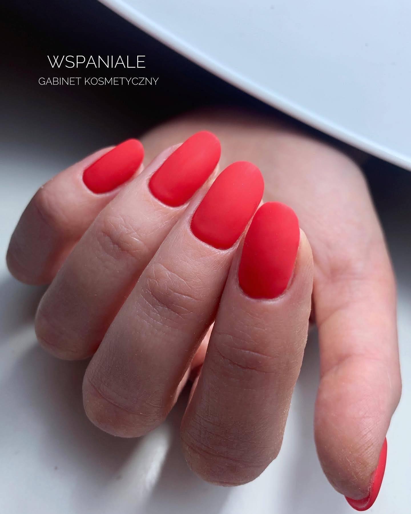 Brighten up your nails with a sexy and vibrant shade of red like these. Being one of the classics, blood red matte nails are ready to make a statement.