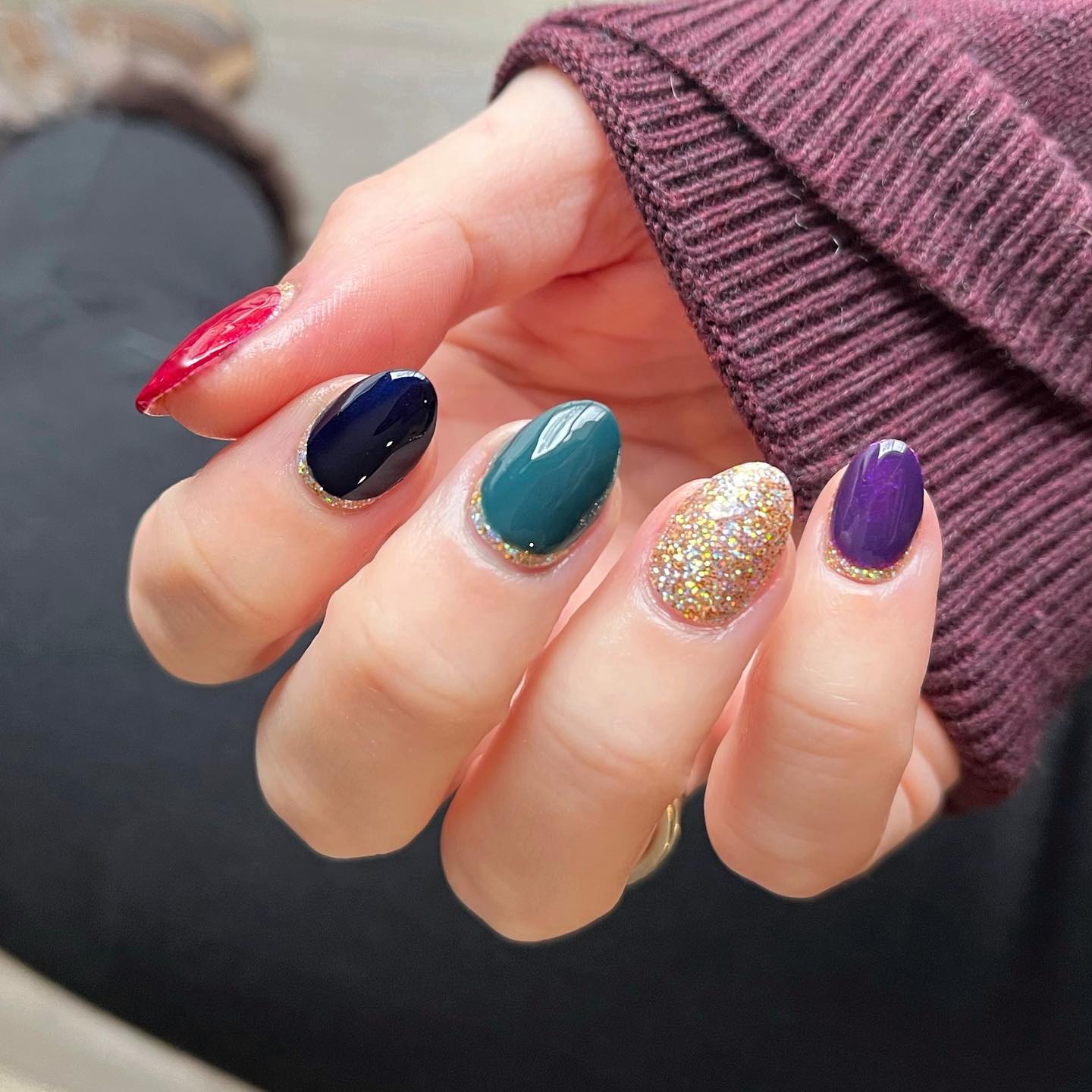 Colorful gel nails look amazing with an oval manicure. Plus, these nails are a great way to show off your individuality. Whether you want to go bold and bright or soft and subtle, there's a color for you.