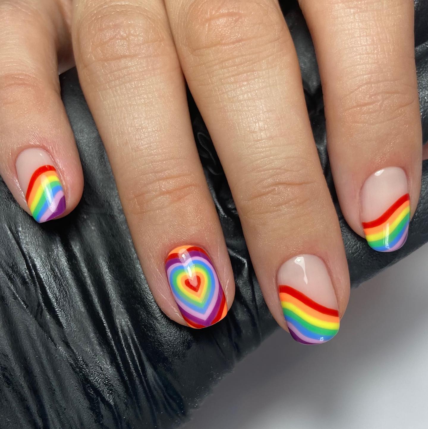30+ Rainbow Nail Art Ideas | Art and Design | Rainbow nails design, Nail art,  Nails