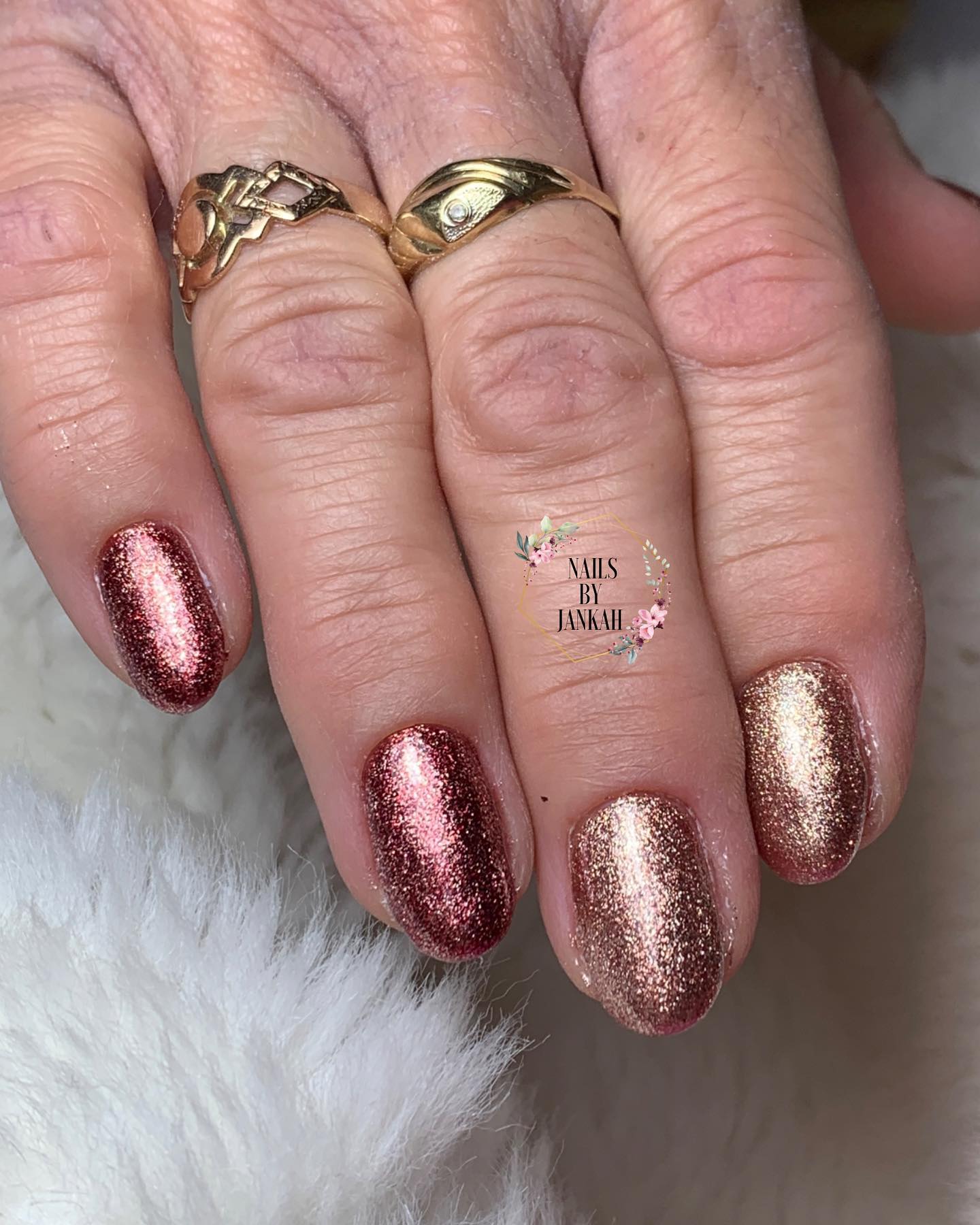 Buy Champagne Rose Gold Nail Polish Glitter Shimmer Chrome Nail Polish  Bronze Gold and Pink Metallic Glitter Nail Polish Vegan Nail Polish Online  in India - Etsy
