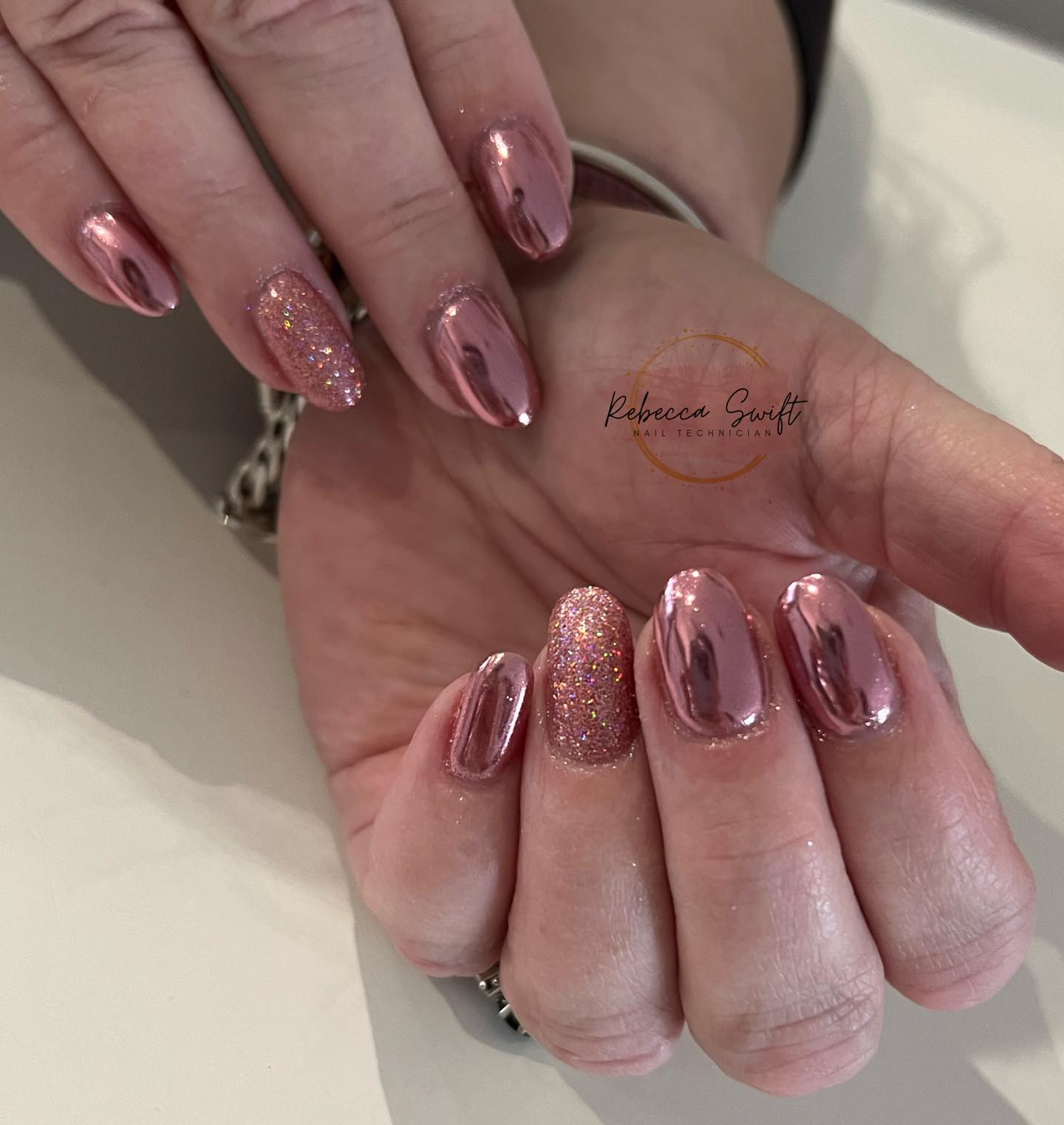 Pink Chrome Nails Are The Most Unexpected Winter 2024 Manicure Trend
