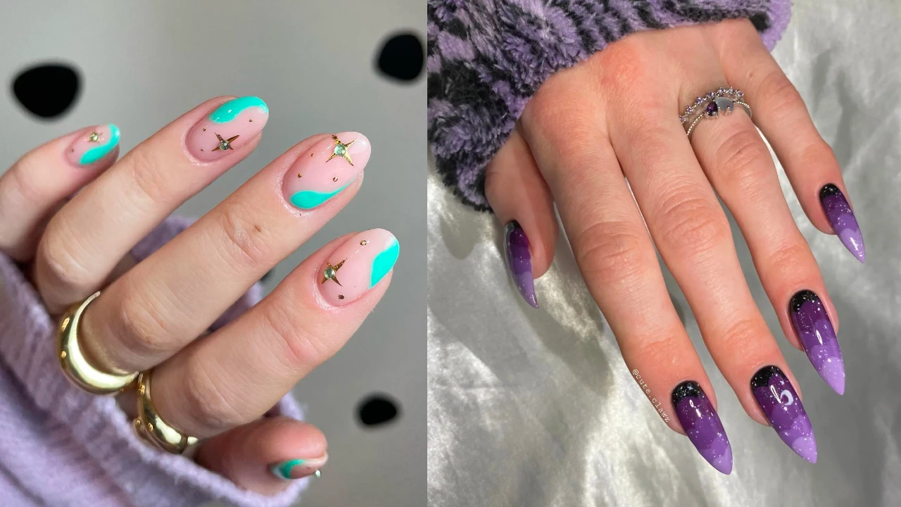 Star Nails Are Trending Now : Elegant Chrome Star Nails | Star nails,  Firework nails, Sparkle nails
