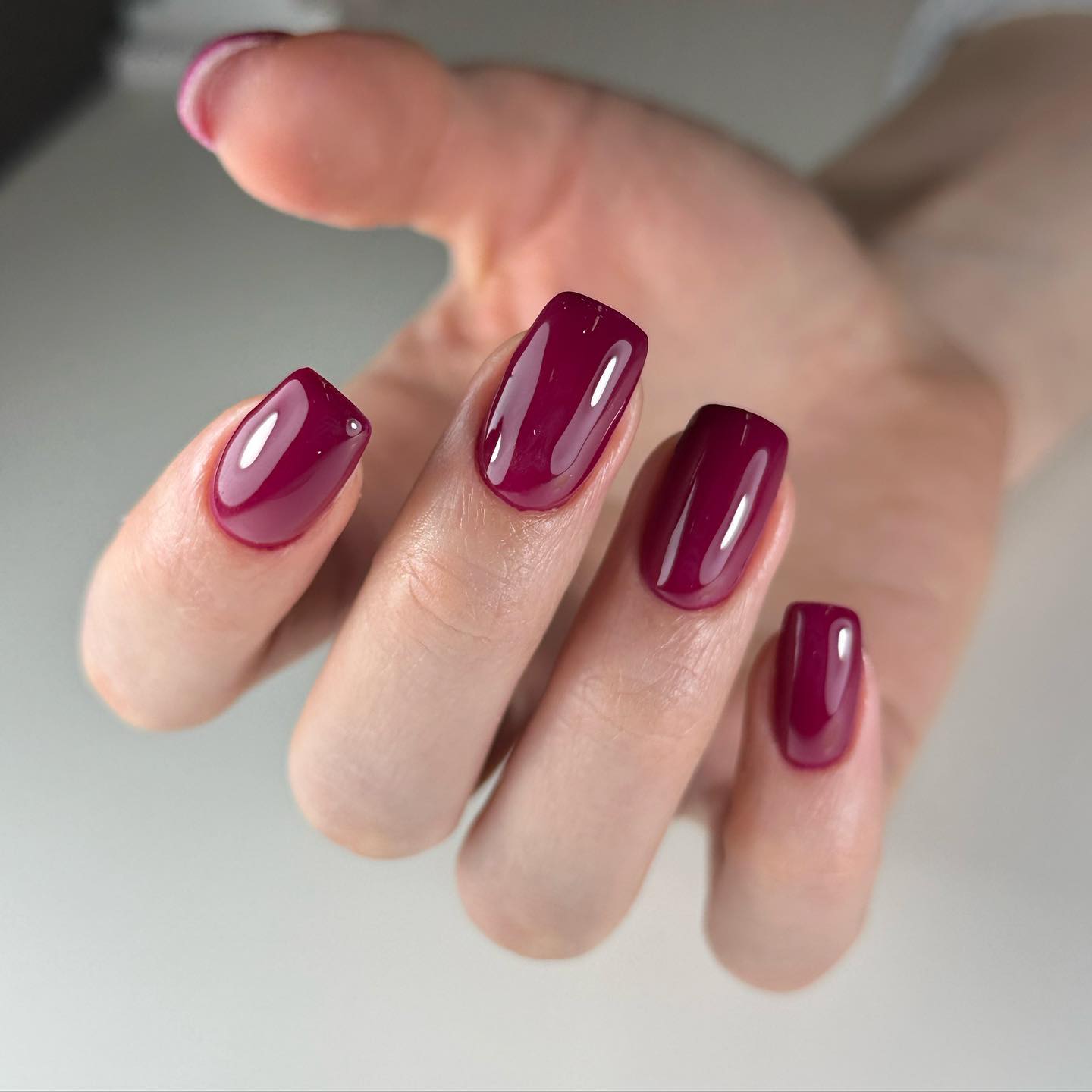 24 Matte Maroon Coffin Long Press on nails glue on dark red burgundy w –  surethings.net
