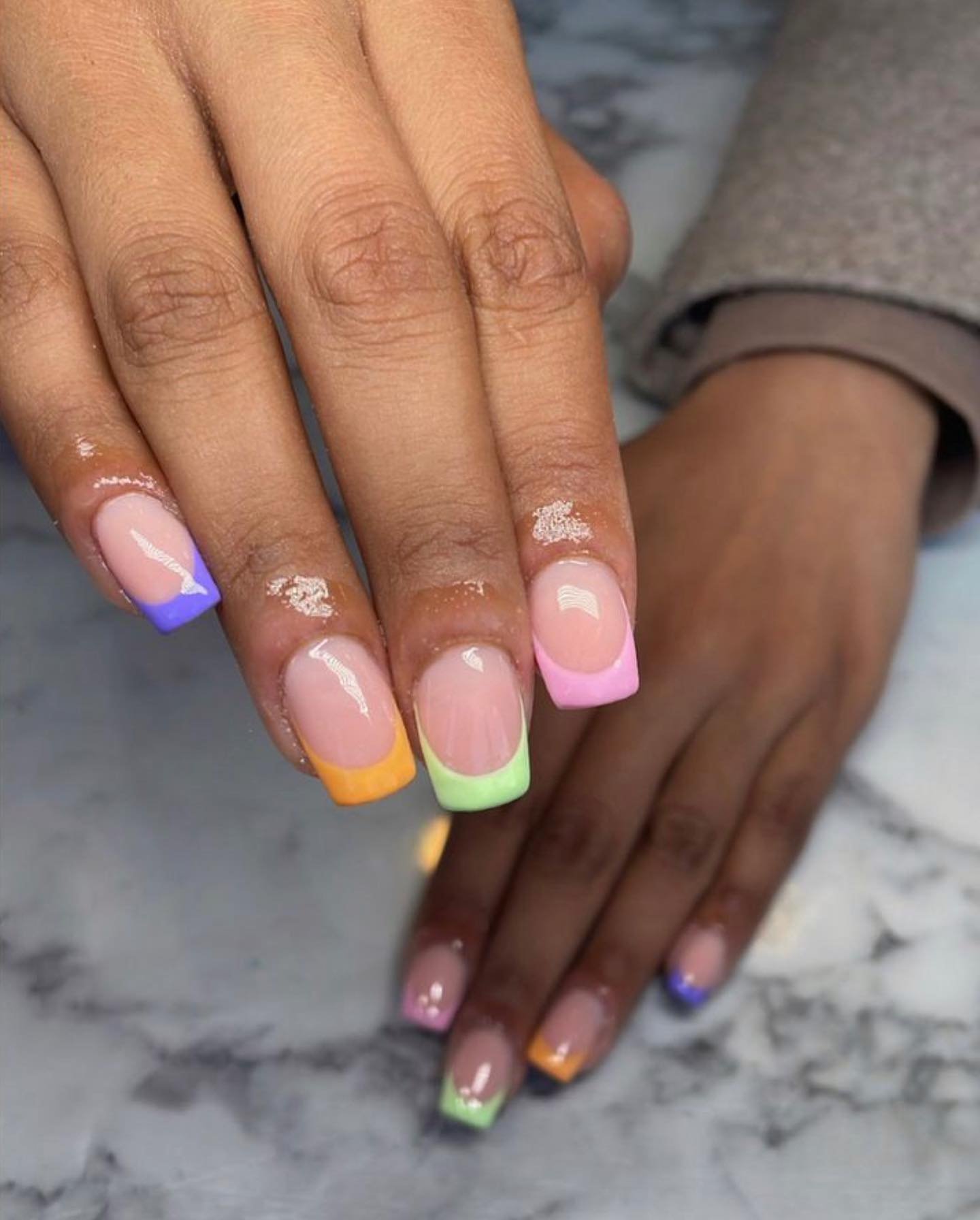 10 Double French Manicure Designs For Summer Nail Art Inspiration