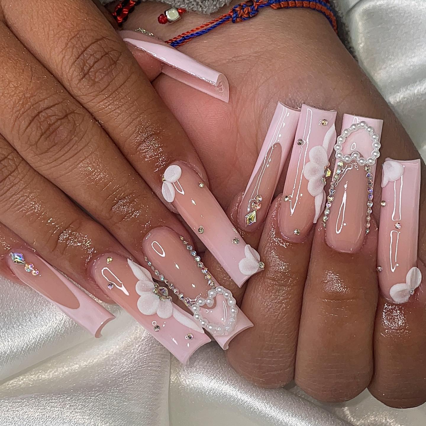 44 Graduation Nails Designs To Recreate For Your Big Day | Pink gel nails,  Wedding nail art design, Prom nails