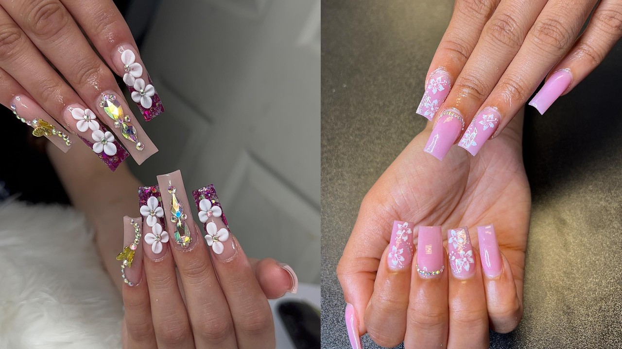 Our 15 Favorite Pink Quinceanera Nail Ideas - Quinceanera | Quinceanera  nails, Pink nail designs, Nail art