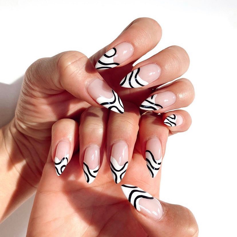 Simple Line Nail Art | Gallery posted by dailymanicure | Lemon8