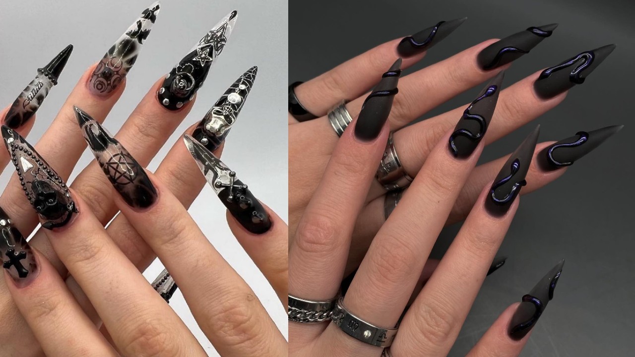 30+ Striking Goth Nails in Deep Hues to Channel Your Inner Darkness