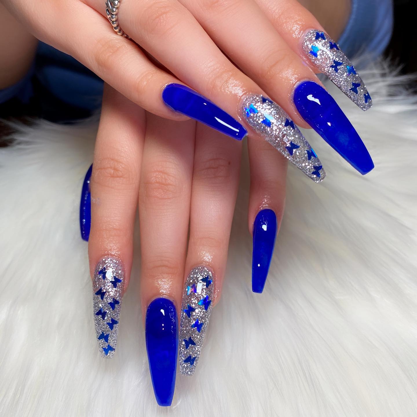Glitter Royal Blue Coffin Nails: The Trendy Design & How-To Guide